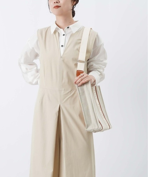 LUCA/LADY LUCK LUCA（ルカ/レディラックルカ）の「LC/LLL タックスカートライクサロペットパンツ（サロペット/オーバーオール・レディース・ライトベージュ/グレー・FREE）」の17枚目の写真