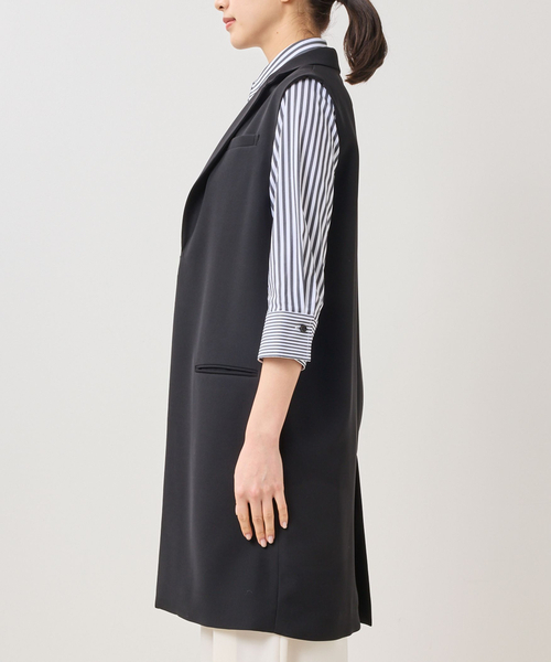 NARACAMICIE（ナラカミーチェ）の「【NARACAMICIE】ドライダブルクロスジレ（その他アウター・レディース・ブラック・M/XL）」の3枚目の写真