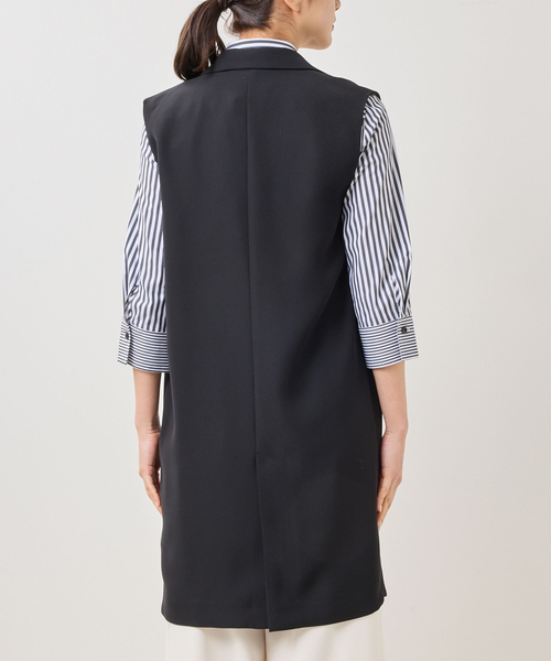 NARACAMICIE（ナラカミーチェ）の「【NARACAMICIE】ドライダブルクロスジレ（その他アウター・レディース・ブラック・M/XL）」の4枚目の写真