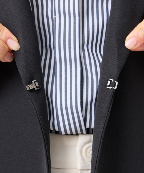 NARACAMICIE（ナラカミーチェ）の「【NARACAMICIE】ドライダブルクロスジレ（その他アウター・レディース・ブラック・M/XL）」の8枚目の写真