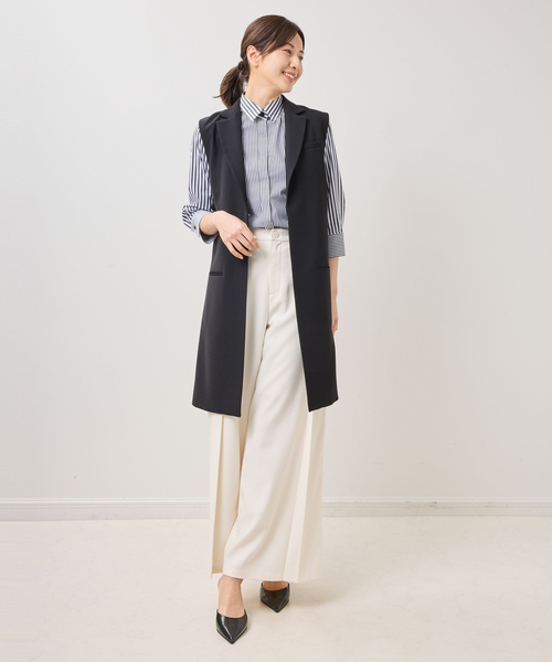 NARACAMICIE（ナラカミーチェ）の「【NARACAMICIE】ドライダブルクロスジレ（その他アウター・レディース・ブラック・M/XL）」の13枚目の写真