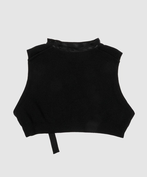 TAN(タン)の「CURVED HEM KNIT TOPS(ニット/セーター・レディース・ブラック/アイボリー・FREE)」の7枚目の写真