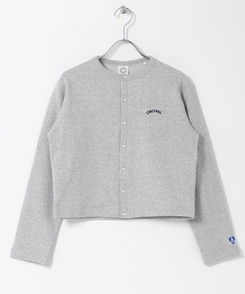 ORCIVAL(オーシバル)の「ORCIVAL CREW NECK CARDIGAN(カーディガン/ボレロ・レディース・グレー/ブラック/オレンジ・1)」の3枚目の写真