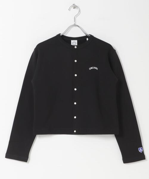 ORCIVAL(オーシバル)の「ORCIVAL CREW NECK CARDIGAN(カーディガン/ボレロ・レディース・グレー/ブラック/オレンジ・1)」の2枚目の写真