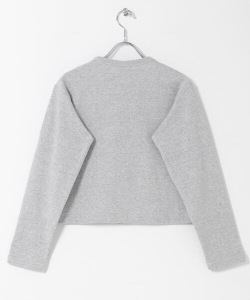 ORCIVAL(オーシバル)の「ORCIVAL CREW NECK CARDIGAN(カーディガン/ボレロ・レディース・グレー/ブラック/オレンジ・1)」の6枚目の写真