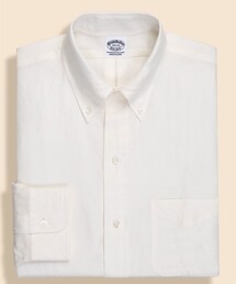 BROOKS BROTHERS | Makers　シルク／リネン　オックスフォード　６釦ドレスシャツ(ビジネスシャツ)