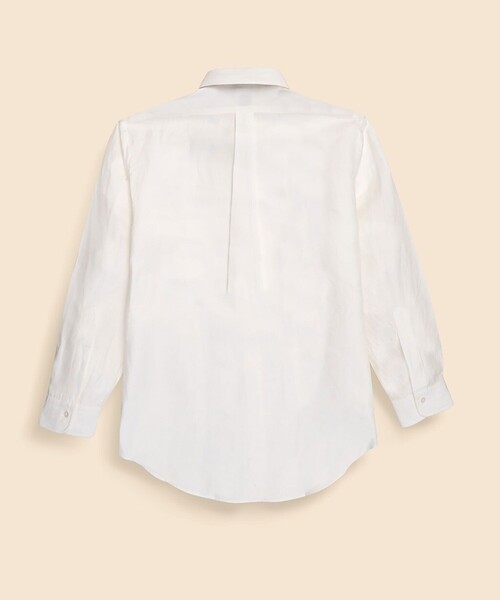 BROOKS BROTHERS(ブルックスブラザーズ)の「Makers シルク/リネン オックスフォード 6釦ドレスシャツ(ビジネスシャツ・メンズ・ホワイト・15-32/15 1/2-32/16 1/2-33/17-34)」の3枚目の写真