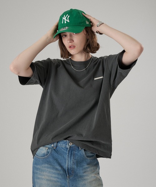 ONCILY(オンシェリー)の「SILVER PLATE DAMEGE T-SHIRT / シルバープレートダメージTシャツ(Tシャツ/カットソー・メンズ・ベージュ/ネイビー/ブルー系その他/ブラック/ブラック系その他・SMALL/MEDIUM/LARGE)」の9枚目の写真