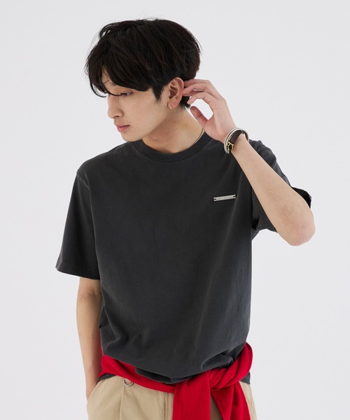ONCILY(オンシェリー)の「SILVER PLATE DAMEGE T-SHIRT / シルバープレートダメージTシャツ(Tシャツ/カットソー・メンズ・ベージュ/ネイビー/ブルー系その他/ブラック/ブラック系その他・SMALL/MEDIUM/LARGE)」の17枚目の写真