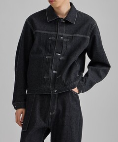 MUJI Labo〕紳士 再生ポリエステルデニムジャケット（デニムジャケット