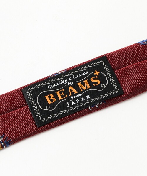 BEAMS PLUS（ビームスプラス）の「Silk Tie Crest Shield（ネクタイ・メンズ・ワイン/ブラック/ネイビー/グリーン・ONE SIZE）」の9枚目の写真