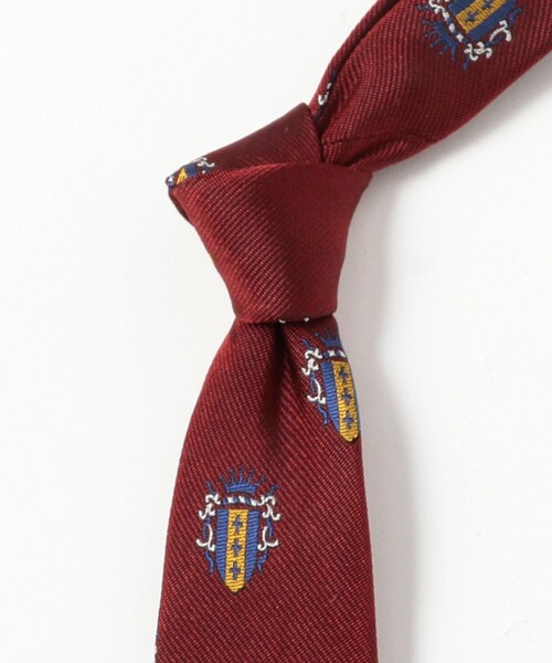 BEAMS PLUS（ビームスプラス）の「Silk Tie Crest Shield（ネクタイ・メンズ・ワイン/ブラック/ネイビー/グリーン・ONE SIZE）」の10枚目の写真