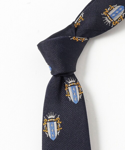 BEAMS PLUS（ビームスプラス）の「Silk Tie Crest Shield（ネクタイ・メンズ・ワイン/ブラック/ネイビー/グリーン・ONE SIZE）」の15枚目の写真