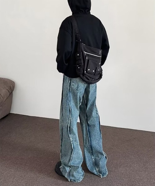 WESTBOY(ウエストボーイ)の「3Dカッティング ヴィンテージウォッシュ デニムパンツ WO26S7PT02(デニムパンツ・メンズ・ブルー・XL/M/L)」の6枚目の写真