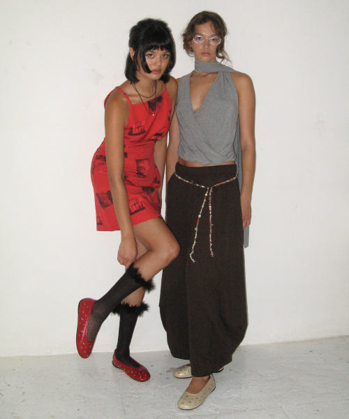 FOGGY MOODY(ポギムディ)の「Me 0044. Eyelet Mesh Flat Shoes - 3colors(バレエシューズ・レディース・レッド/ライトベージュ/ブラック・22.5cm/23cm/23.5cm/24cm/24.5cm/25cm)」の7枚目の写真