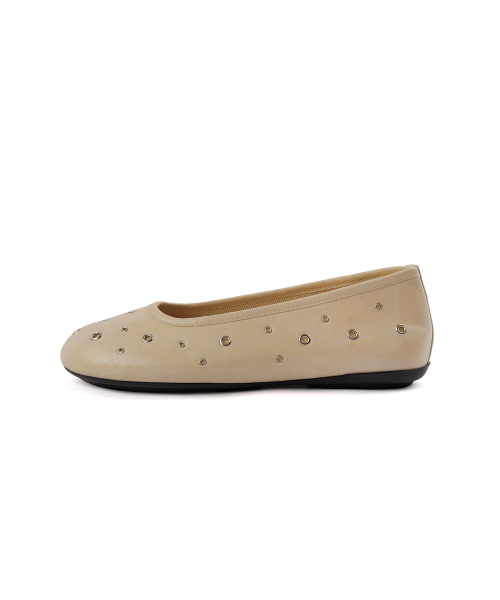 FOGGY MOODY(ポギムディ)の「Me 0044. Eyelet Mesh Flat Shoes - 3colors(バレエシューズ・レディース・レッド/ライトベージュ/ブラック・22.5cm/23cm/23.5cm/24cm/24.5cm/25cm)」の12枚目の写真