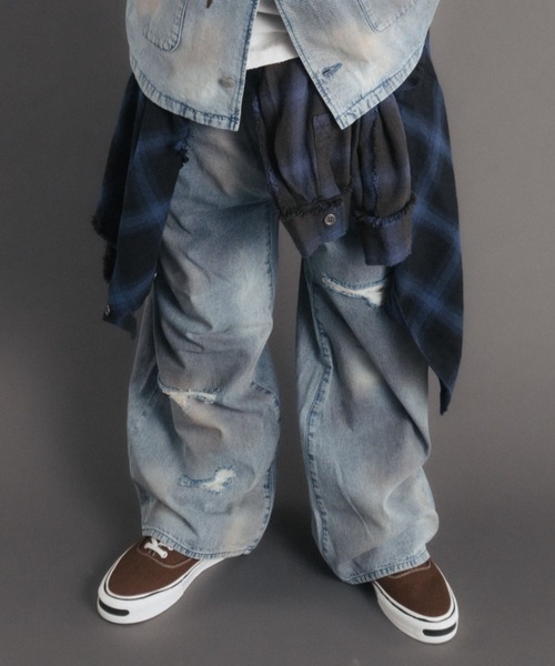 FR(13)NDS（フレンズ）の「FR(13)NDS/フレンズ/ICE BLUE DENIM PT（デニムパンツ・メンズ・ブルー・L/M）」の5枚目の写真