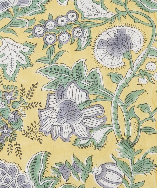 collex（コレックス）の「【26SS新色】ブロックプリント キルトクッションカバー 45×45（クッション/クッションカバー・レディース・イエロー/ブラウン・フリー）」の10枚目の写真