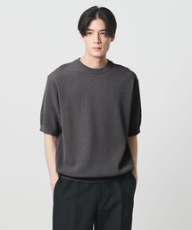 UNITED ARROWS | シャーリーカーン バーズアイ ショートスリーブ クルーネック ニットTシャツ(Tシャツ/カットソー)