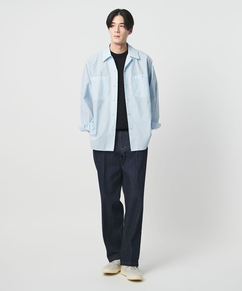 UNITED ARROWS（ユナイテッドアローズ）の「シャーリーカーン バーズアイ ショートスリーブ クルーネック ニットTシャツ（Tシャツ/カットソー・メンズ・ネイビー/グレー系/ターコイズブルー系/モカ・XL/L/M/S）」の8枚目の写真