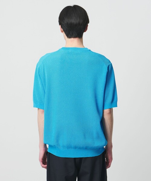 UNITED ARROWS（ユナイテッドアローズ）の「シャーリーカーン バーズアイ ショートスリーブ クルーネック ニットTシャツ（Tシャツ/カットソー・メンズ・ネイビー/グレー系/ターコイズブルー系/モカ・XL/L/M/S）」の5枚目の写真