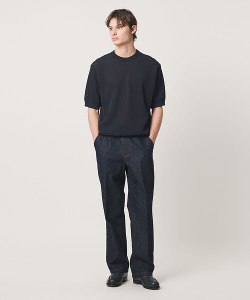 UNITED ARROWS(ユナイテッドアローズ)の「シャーリーカーン バーズアイ ショートスリーブ クルーネック ニットTシャツ(Tシャツ/カットソー・メンズ・ネイビー/グレー系/ターコイズブルー系/モカ・XL/L/M/S)」の13枚目の写真