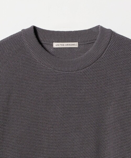 UNITED ARROWS（ユナイテッドアローズ）の「シャーリーカーン バーズアイ ショートスリーブ クルーネック ニットTシャツ（Tシャツ/カットソー・メンズ・ネイビー/グレー系/ターコイズブルー系/モカ・XL/L/M/S）」の19枚目の写真