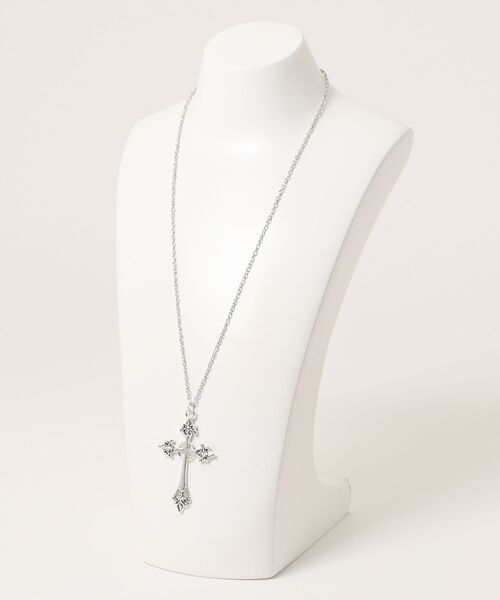 NO WAY（ノーウェイ）の「/Bz/クロスネックレス シルバーネックレス / ゴシッククロス Y2K 韓国 古着MIX ストリート アクセサリー ユニセックス(DAY)（ネックレス・レディース・シルバー・FREE）」の7枚目の写真