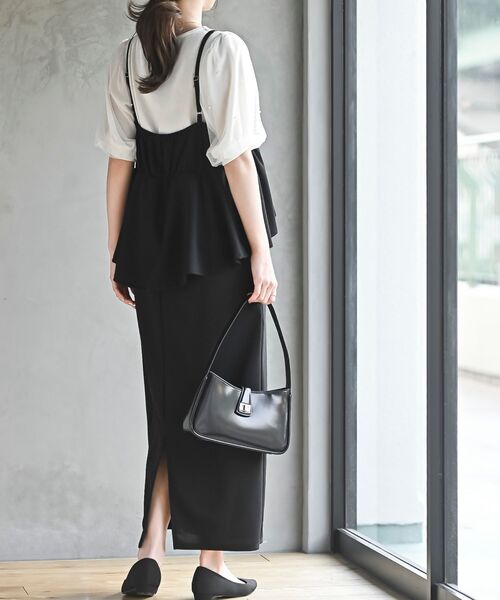 rps（アールピーエス）の「カットジョーゼットドッキング風ワンピース（ワンピース・レディース・ブラック・フリー）」の12枚目の写真