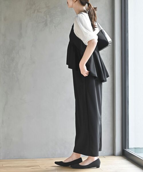 rps（アールピーエス）の「カットジョーゼットドッキング風ワンピース（ワンピース・レディース・ブラック・フリー）」の13枚目の写真