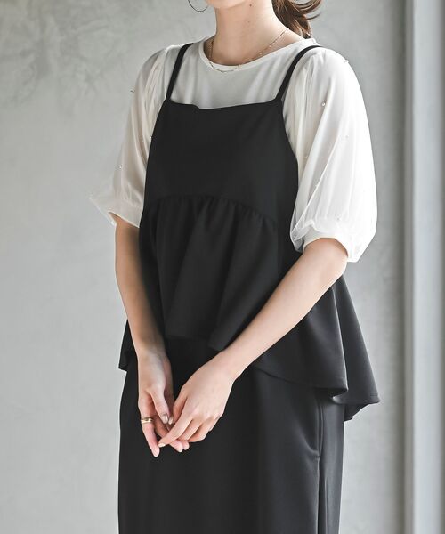 rps（アールピーエス）の「カットジョーゼットドッキング風ワンピース（ワンピース・レディース・ブラック・フリー）」の14枚目の写真