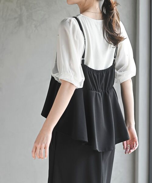 rps（アールピーエス）の「カットジョーゼットドッキング風ワンピース（ワンピース・レディース・ブラック・フリー）」の16枚目の写真