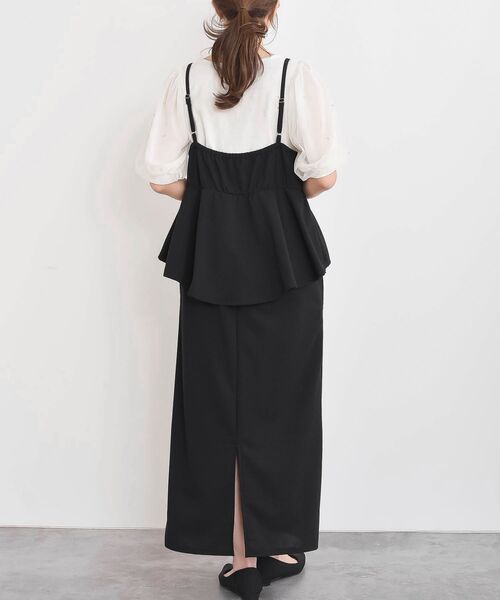 rps（アールピーエス）の「カットジョーゼットドッキング風ワンピース（ワンピース・レディース・ブラック・フリー）」の19枚目の写真