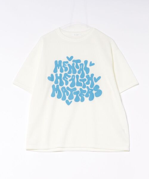 a.p.o.v.（エーピーオービー）の「a.p.o.v. ポップアートロゴメッセージサマーニットオーバーサイズTシャツ（Tシャツ/カットソー・メンズ・ネイビー/ホワイト/ブラック・ONESIZE）」の8枚目の写真