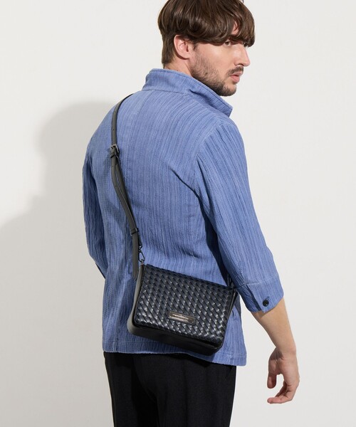 HIDEAWAYS NICOLE（ハイダウェイニコル）の「メッシュフラップ2WAYショルダーバッグ（ショルダーバッグ・メンズ・その他2/その他3/ブラック・FREE）」の3枚目の写真