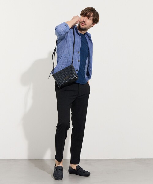 HIDEAWAYS NICOLE（ハイダウェイニコル）の「メッシュフラップ2WAYショルダーバッグ（ショルダーバッグ・メンズ・その他2/その他3/ブラック・FREE）」の7枚目の写真