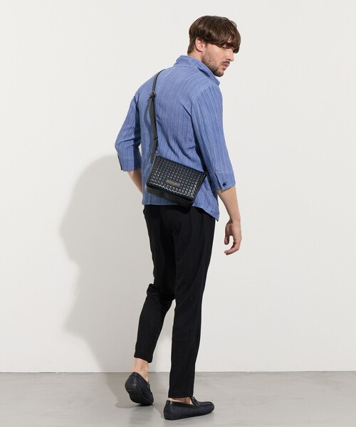 HIDEAWAYS NICOLE（ハイダウェイニコル）の「メッシュフラップ2WAYショルダーバッグ（ショルダーバッグ・メンズ・その他2/その他3/ブラック・FREE）」の9枚目の写真