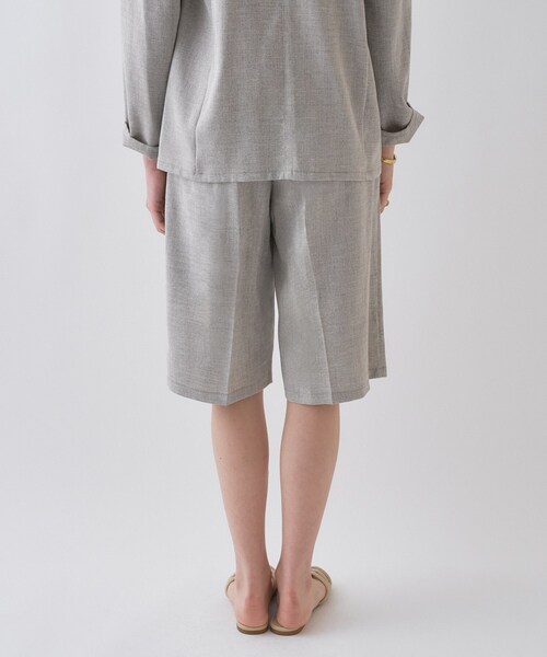 cloenc(クロエンス)の「【セットアップ/接触冷感/マシンウォッシュ】リネンライクハーフパンツ(その他パンツ・レディース・ベージュ系その他6/ライトグレー系3/ブラウン系4・03/02/01)」の9枚目の写真