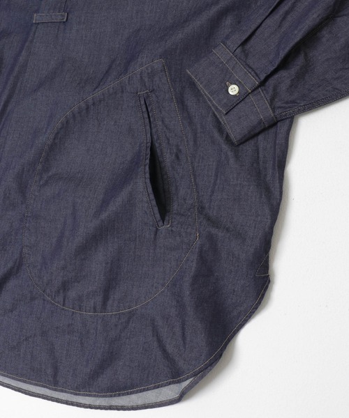 かぐれ(カグレ)の「デニムプルオーバーシャツ(シャツ/ブラウス・レディース・インディゴブルー・FREE)」の17枚目の写真