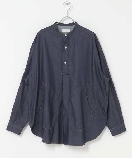 かぐれ(カグレ)の「デニムプルオーバーシャツ(シャツ/ブラウス・レディース・インディゴブルー・FREE)」の15枚目の写真