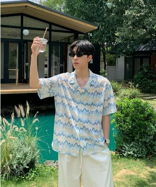 REBALANCE（リバランス）の「半袖メンズシャツ（シャツ/ブラウス・メンズ・A・X-LARGE/LARGE/MEDIUM）」の2枚目の写真