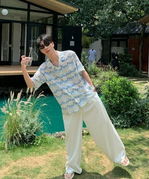 REBALANCE（リバランス）の「半袖メンズシャツ（シャツ/ブラウス・メンズ・A・X-LARGE/LARGE/MEDIUM）」の3枚目の写真