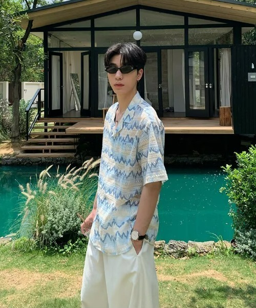 REBALANCE（リバランス）の「半袖メンズシャツ（シャツ/ブラウス・メンズ・A・X-LARGE/LARGE/MEDIUM）」の8枚目の写真