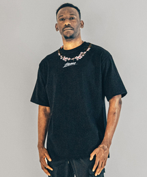 BEOM（ボム）の「桜特厚コットンオーバーサイズTシャツブラック（Tシャツ/カットソー）」