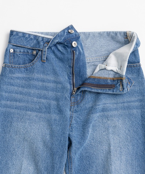 PRANK PROJECT（プランクプロジェクト）の「【2026Summer Pre-Order】クリースストレートジーンズ / Crease Straight Jeans（デニムパンツ・レディース・ブルー/ブラック・36/38）」の20枚目の写真