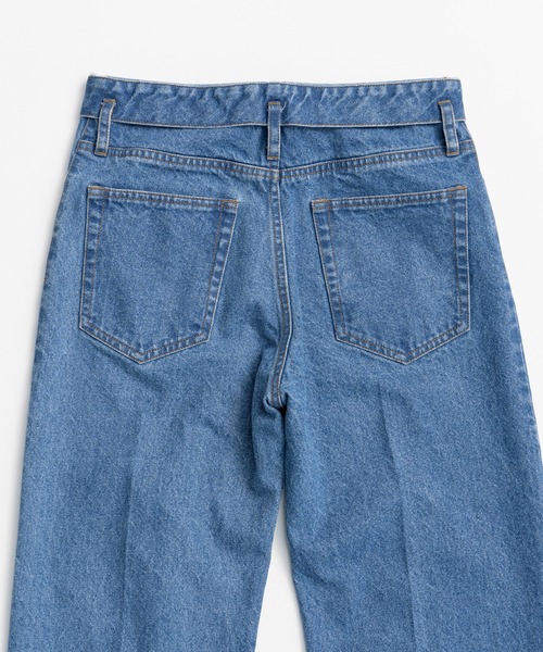 PRANK PROJECT（プランクプロジェクト）の「【2026Summer Pre-Order】クリースストレートジーンズ / Crease Straight Jeans（デニムパンツ・レディース・ブルー/ブラック・36/38）」の21枚目の写真