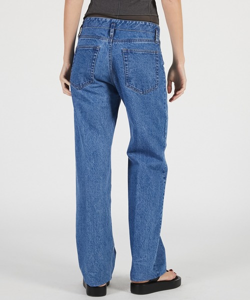 PRANK PROJECT（プランクプロジェクト）の「【2026Summer Pre-Order】クリースストレートジーンズ / Crease Straight Jeans（デニムパンツ・レディース・ブルー/ブラック・36/38）」の15枚目の写真