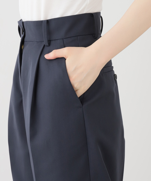 手洗い可》チノライクタックワイドパンツ（チノパンツ）｜VERMEIL par