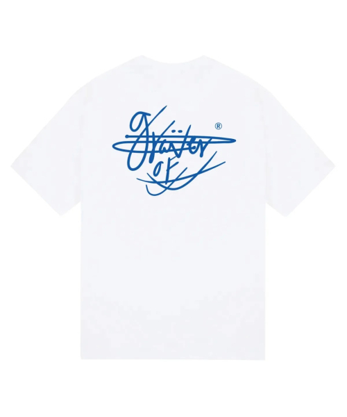 GRAVER（グレーバー）の「[ユニセックス]サインブルーレタリングバックロゴ半袖Tシャツ_2カラー（Tシャツ/カットソー・レディース・ネイビー/ホワイト・SMALL/MEDIUM/LARGE）」の3枚目の写真