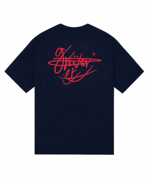 GRAVER（グレーバー）の「[ユニセックス]サインブルーレタリングバックロゴ半袖Tシャツ_2カラー（Tシャツ/カットソー・レディース・ネイビー/ホワイト・SMALL/MEDIUM/LARGE）」の4枚目の写真